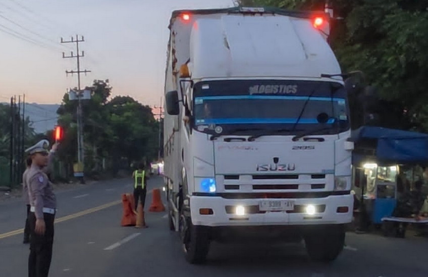 Polresta Banyuwangi Optimalkan Buffer Zone Bulusan Kepadatan Terurai, Sopir Puji Polisi